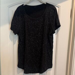 Lulu Lemon Black Speckled Women's Top
